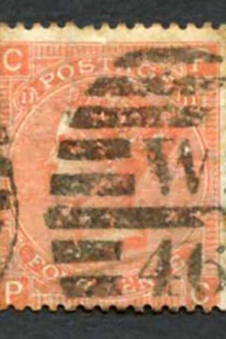 SG94 4d Vermilion Plate 11 (toned) Cat 90 pounds
