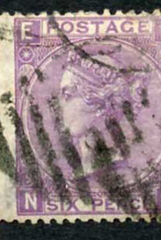 SG109 6d Mauve Plate 9 Wmk Spray Cat 90 pounds