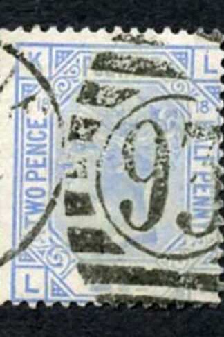 SG142 2 1/2d Blue wmk Orb Plate 18 Cat 55 pounds