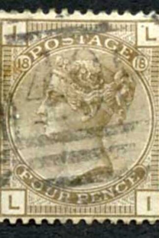 SG160 4d grey-brown wmk Crown Plate 18 Cat 75 pounds