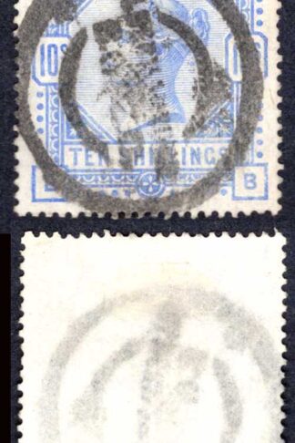 SG183 10/- Ultramarine Cat 525 pounds