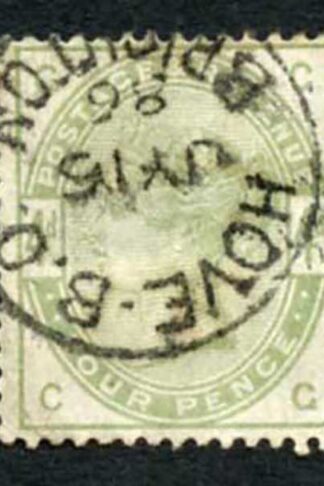 SG192 4d Lilac and Green (Colour a bit Faded) Cat 210 pounds