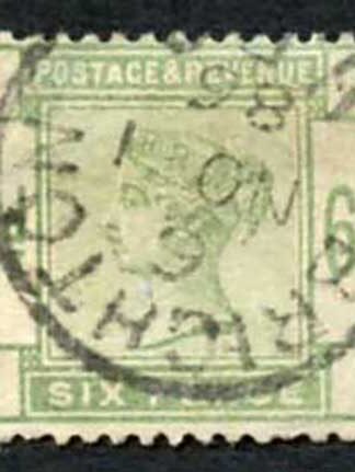 SG194 6d lilac and green (thin) Cat 240 pounds