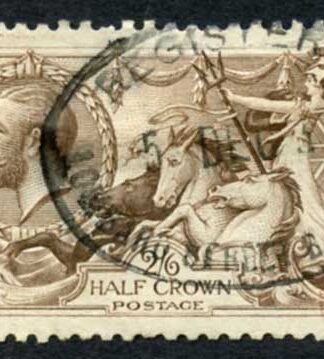 SG415a 2/6d Pale - brown Bradbury Seahorse Cat 85 pounds