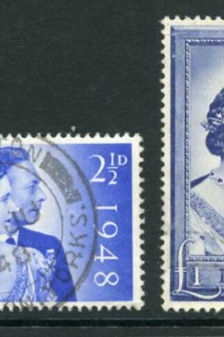 SG493/4 1948 Silver Wedding Fine used
