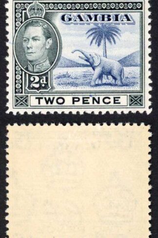 Gambia SG153 2d blue and black U/M Cat 15 pounds (5)