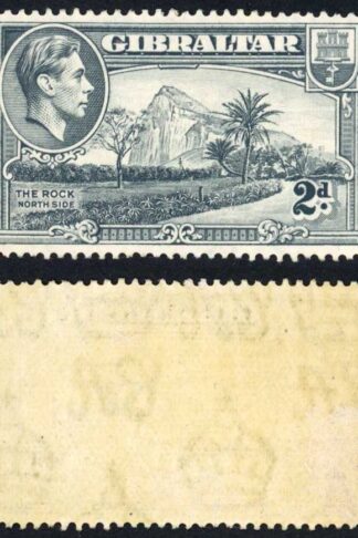 Gibraltar SG124 2d grey Perf 14 M/M Cat 35 pounds (4)