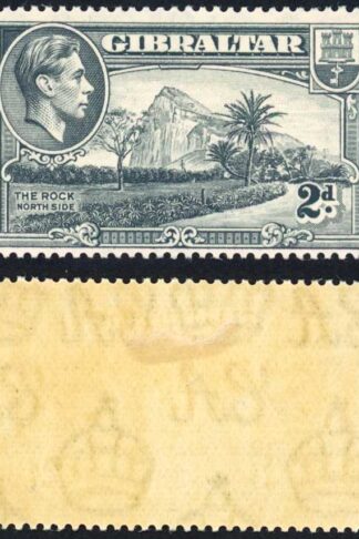 Gibraltar SG124 2d grey Perf 14 M/M Cat 35 pounds (5)