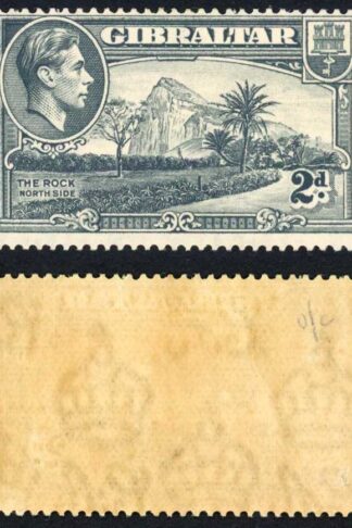 Gibraltar SG124 2d grey Perf 14 M/M Cat 35 pounds (6)