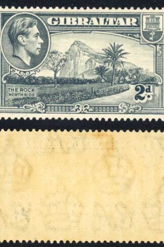 Gibraltar SG124 2d grey Perf 14 M/M Cat 35 pounds (9)