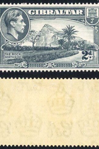 Gibraltar SG124 2d grey Perf 14 M/M Cat 35 pounds (10)