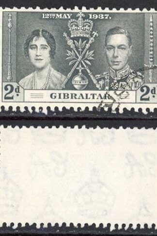 Gibraltar SG118/20 1937 Coronation Fine used Cat 6.25 (2)