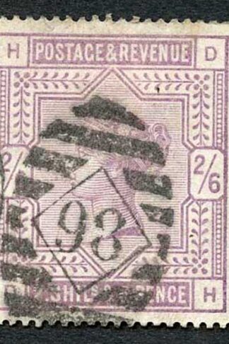 SG178 2/6 Lilac (DH) White Paper Fine Used Pmk cat 160