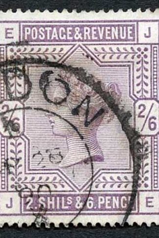 SG179 2/6 Deep Lilac (JE) White Paper London Pmk cat 225