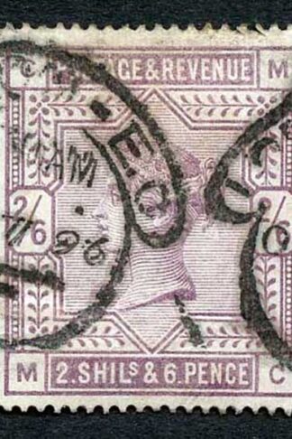 SG178 2/6 Lilac (MC) White Paper Registered Postmark cat 160