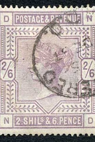 SG178 2/6 Lilac (ND) White Paper Used cat 160