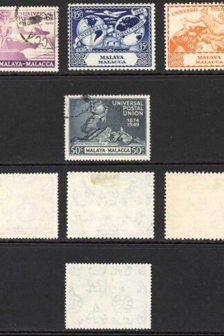 Malacca SG18/21 1949 UPU Set fine used Cat 19 pounds (4)