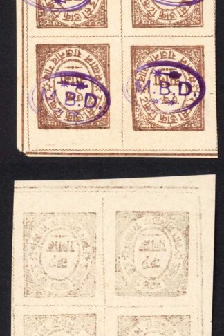 Raja Mahant Balram Das 1895 1a Brown Printed after Withdrawn from postal use (1)