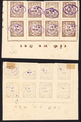 Raja Mahant Balram Das 1895 1a Brown Printed after Withdrawn from postal use (3)