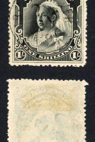Nigeria SG56 1/- Black no wmk Perf 14.5-15 cat 27 pounds
