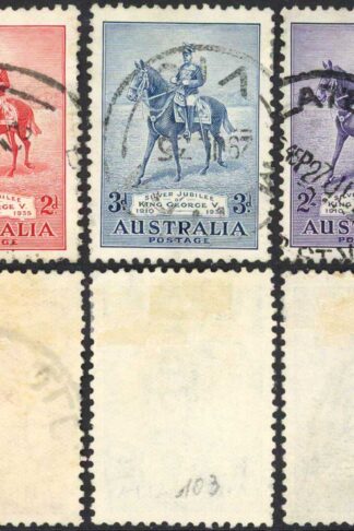 Australia SG156/8 1935 Silver Jubilee set Cat 55 pounds