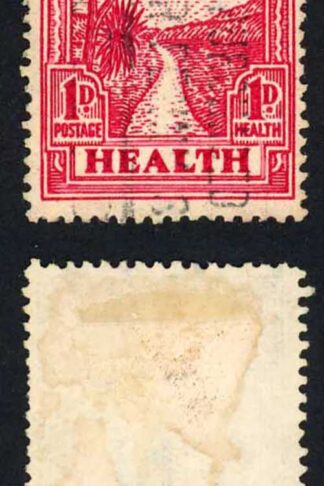 New Zealand SG553 1d+1d Carmine Health Stamps Used