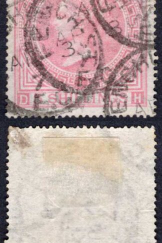 SG127 5/- Pale Rose Wmk Maltese Cross Plate 1 Cat 675 pounds