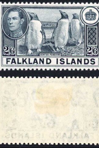 Falkland Is SG 160 2/6 Slate M/M  Cat 60 pounds
