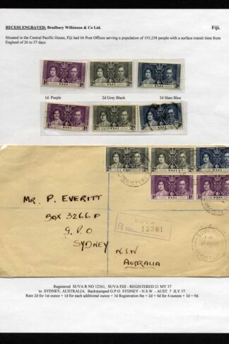 Fiji 1937 Coronation Page