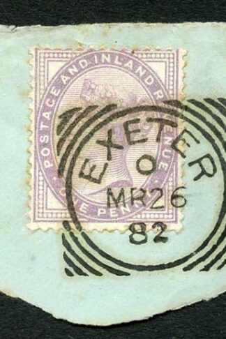 Spec K8(2) 1d Bluish Lilac Die II 16 Dots Very Fine Used on Piece Cat 140