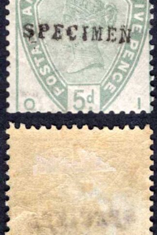 SG193s 5d Dull Green SPECIMEN M/M Cat 190