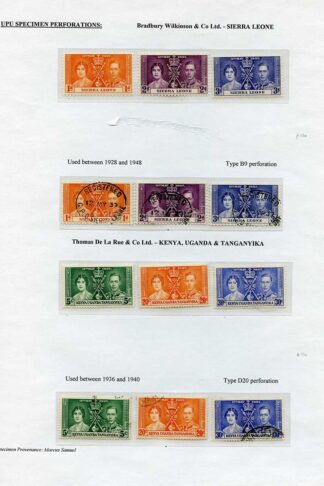 Sierra Leone 1937 Coronation Page