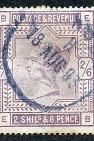 SG178 2/6 Lilac (EB) White Paper BLUE Pmk cat 160