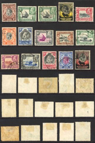 KUT SG110/23 SG110/23 Set to One Pound (2/- missing corner) Cat 550 pounds