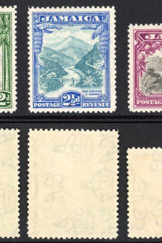 Jamaica SG111/3 1932 Set of 3 Fresh M/M cat 70