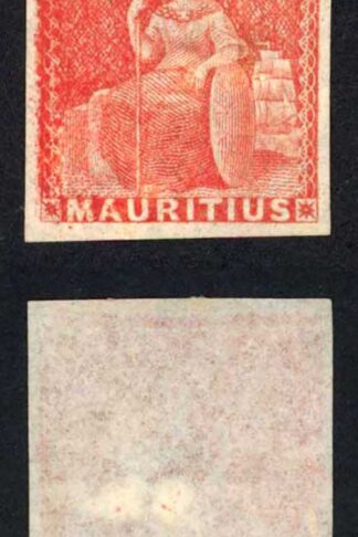 Mauritius SG28 (6d) vermilion Cat 70 pounds