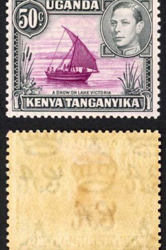 KUT SG144 KGVI 50c Purple and Black Wmk Mult Script CA M/M