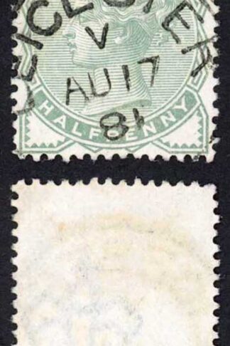 SG165 1/2d Pale Green Very Fine Used Leicester AU.17.81 CDS Cat 22
