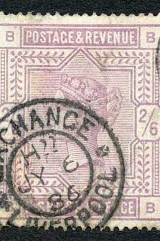 SG178 2/6 Lilac (BB) White Paper (CREASED) cat 160