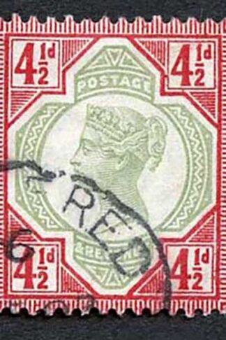 SG206 4 1/2d Green/carmine Jubilee (green faded) Cat 45 pounds