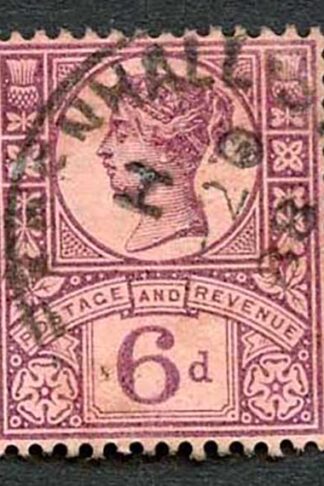 SG208 6d Purple/rose-red Jubilee Cat 15 pounds