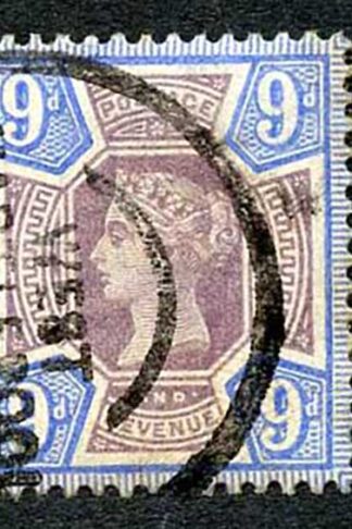 SG209 9d Purple and blue Jubilee Cat 48 pounds