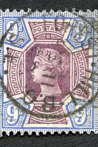 SG209 9d Purple and blue Jubilee Cat 48 pounds
