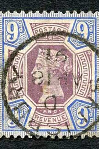 SG209 9d Purple and blue Jubilee Cat 48 pounds