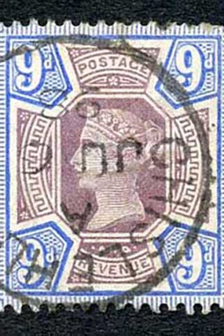 SG209 9d Purple and blue Jubilee Cat 48 pounds