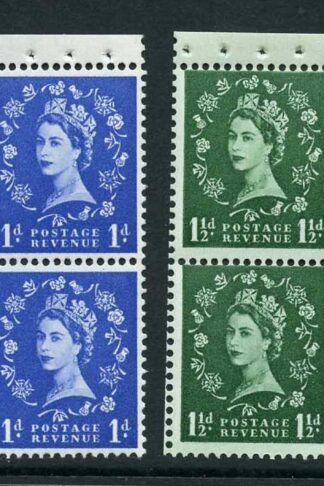 Wilding Booklet Pane Set of Four Wmk Edward Upright Good Perfs U/M (b)