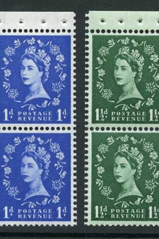 Wilding Booklet Pane Set of Four Wmk Edward Upright Good Perfs U/M (d)