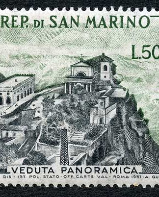 San Marino SG527a 1957 500l Views U/M (toned) Cat 170 pounds