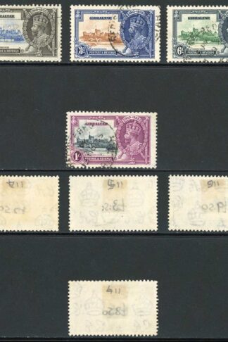Gibraltar SG114/7 1935 Silver Jubilee Fine used Cat 48 pounds