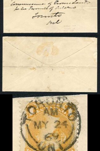 Canada 1c Drop letter rate 24th May 69 (Early Use for yellow printing)